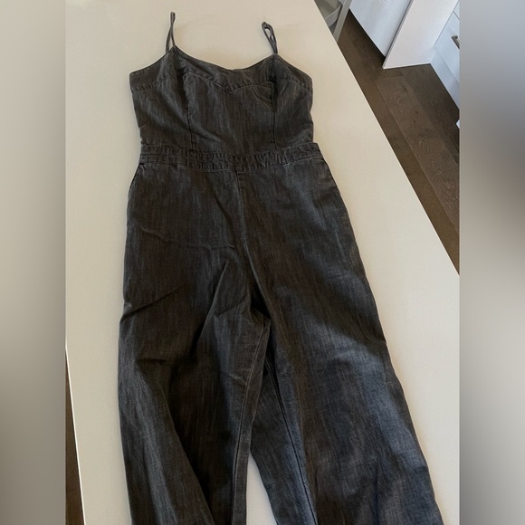 Abercrombie Gray Denim Jumpsuit - Picture 3 of 5